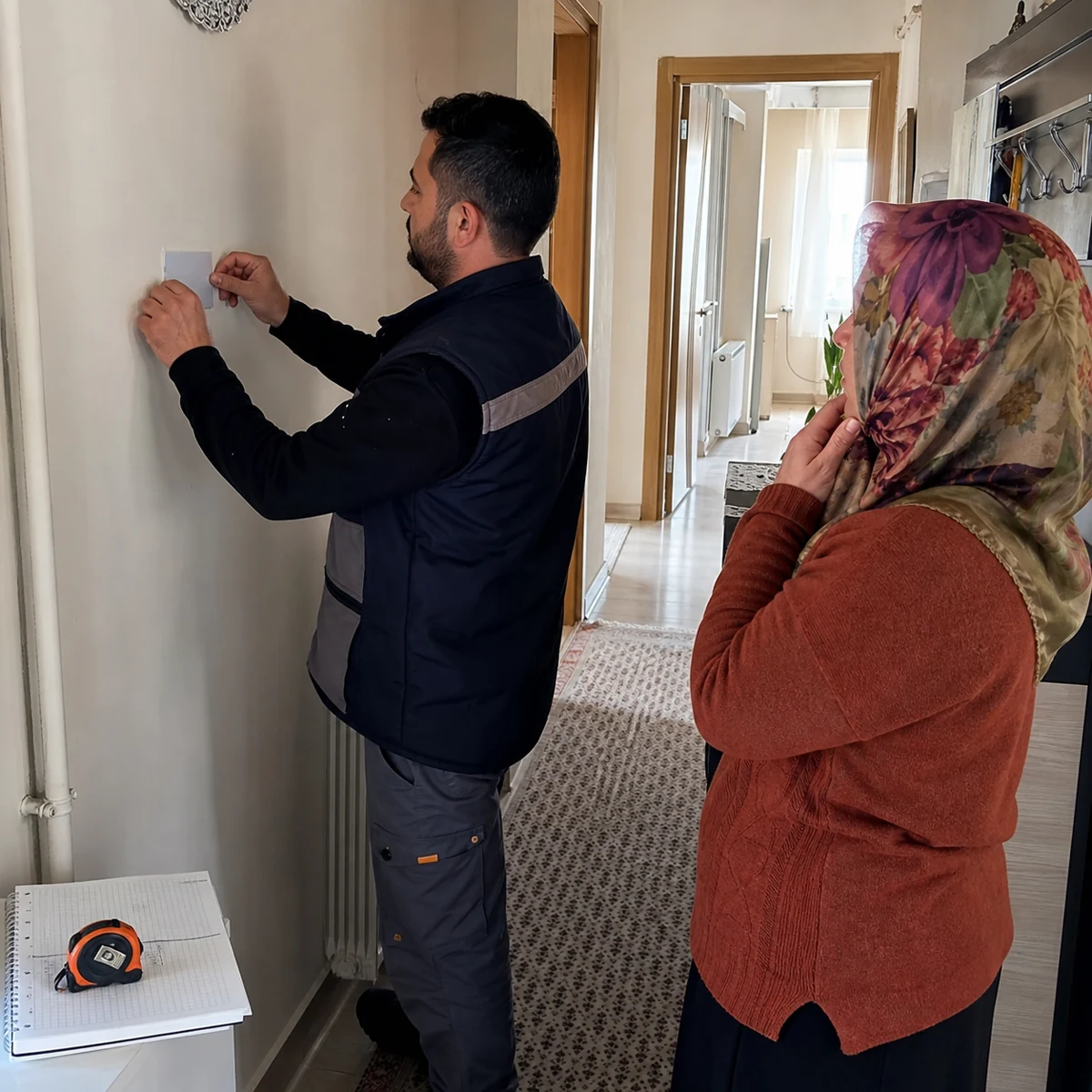 Oda Termostatı Konum Değerlendirmesi için temsilî kombi ve iklimlendirme görseli