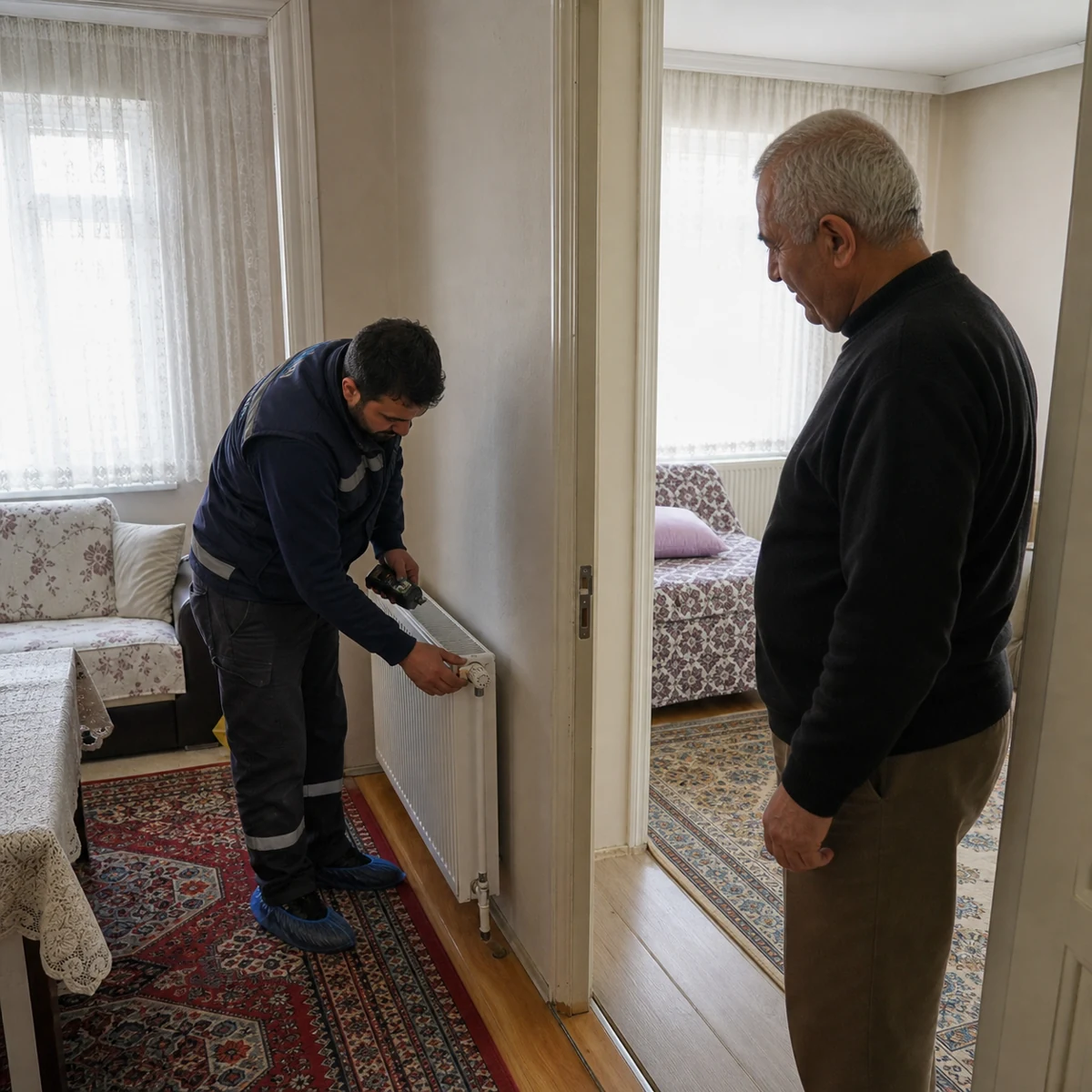 Konut Isıtmasında Dengeli Petek Kullanımı için temsilî kombi ve iklimlendirme görseli
